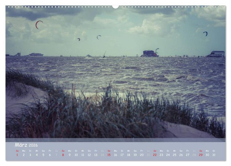 Produktbild: Mein St.Peter-Ording (Wandkalender 2026 DIN A2 quer), CALVENDO Monatskalender