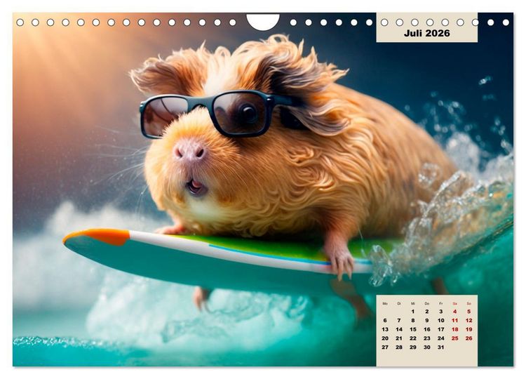 Produktbild: M&auml;rchenhafte Merlis - Schweinegeile Illustrationen (Wandkalender 2026 DIN A4 quer), CALVENDO Monatskalender