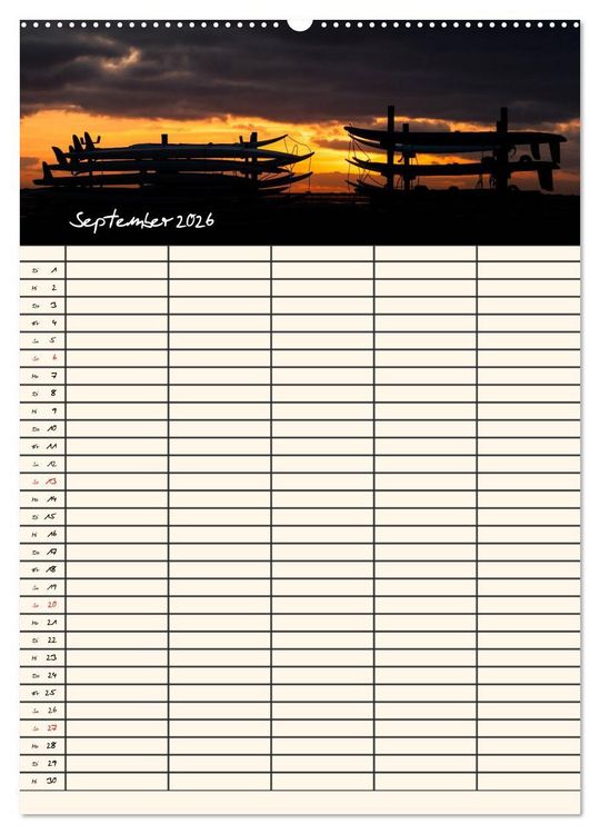 Produktbild: Noch mehr F&ouml;hrweh Familienplaner (hochwertiger Premium Wandkalender 2026 DIN A2 hoch), Kunstdruck in Hochglanz