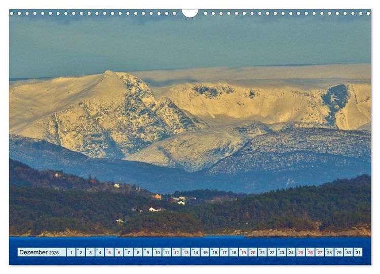 Produktbild: Wundersch&ouml;nes Bergen. Norwegens Tor zum Fjordland (Wandkalender 2026 DIN A3 quer), CALVENDO Monatskalender