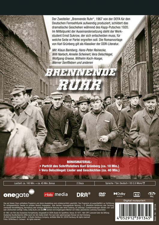 Produktbild: Brennende Ruhr - Gro&szlig;e Geschichten (DDR TV-Archiv) [2 DVDs]