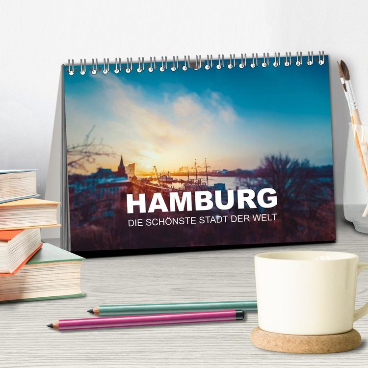 Produktbild: Hamburg - die sch&ouml;nste Stadt der Welt (Tischkalender 2026 DIN A5 quer), CALVENDO Monatskalender