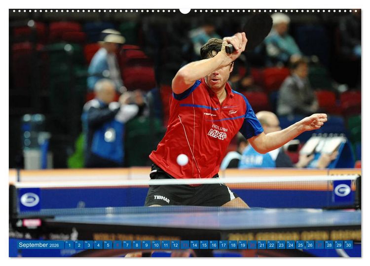 Produktbild: Tischtennis - Der am schnellsten gespielte Sport der Welt (hochwertiger Premium Wandkalender 2026 DIN A2 quer), Kunstdruck in Hochglanz