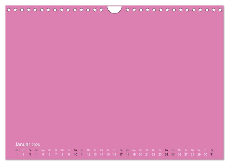 Produktbild: Bastelkalender - Pink (Wandkalender 2026 DIN A4 quer), CALVENDO Monatskalender