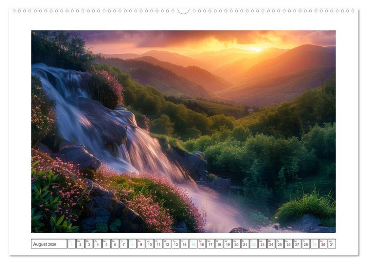 Produktbild: Wo Wasser und Magie sich vereinen (Wandkalender 2026 DIN A2 quer), CALVENDO Monatskalender