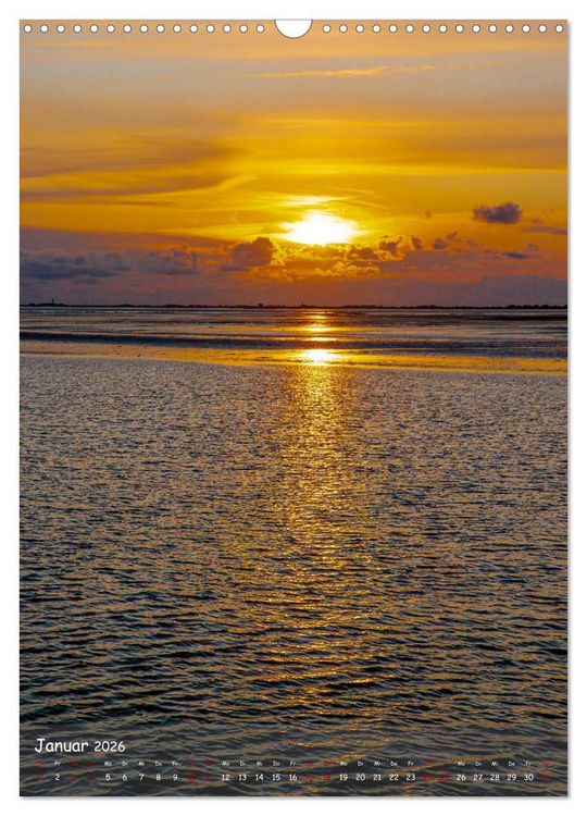 Produktbild: Nordfriesland, Zwischen St. Peter Ording und Sylt (Wandkalender 2026 DIN A3 hoch), CALVENDO Monatskalender