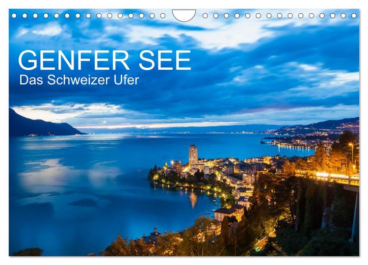 Produktbild: GENFER SEE Das Schweizer Ufer (Wandkalender 2026 DIN A4 quer), CALVENDO Monatskalender
