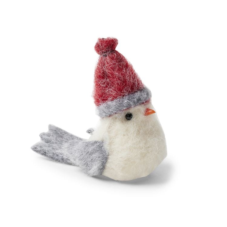 Produktbild: Filz Vogel Rote Mütze