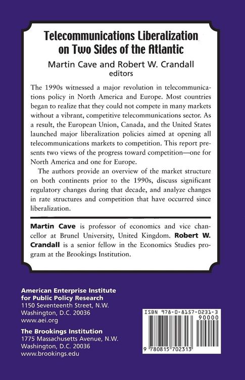 Produktbild: Telecommunications Liberation on Two Sides of the Atlantic