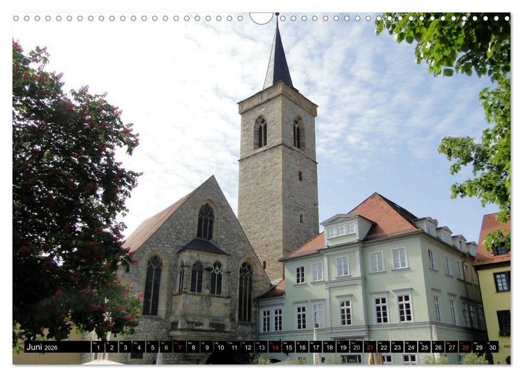Produktbild: Willkommen in ERFURT (Wandkalender 2026 DIN A3 quer), CALVENDO Monatskalender