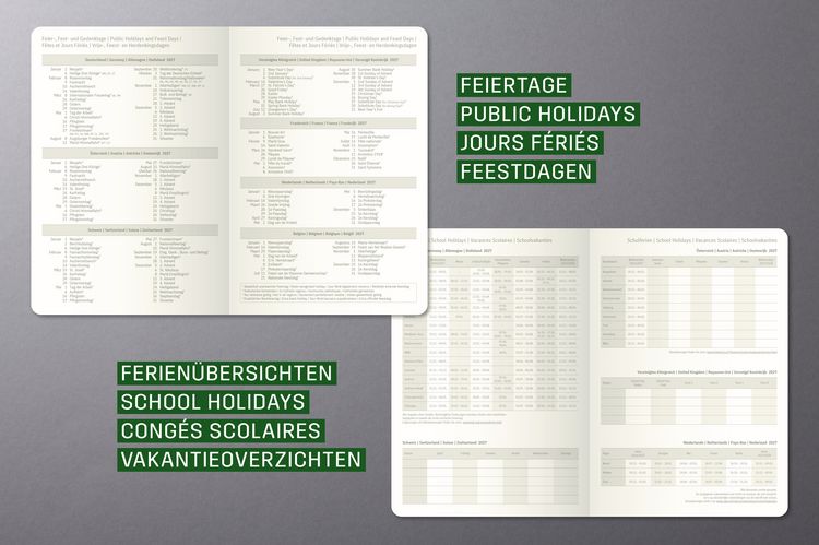 Produktbild: SIGEL C2710 Tageskalender Conceptum 2027, ca. A5, Hardcover, schwarz