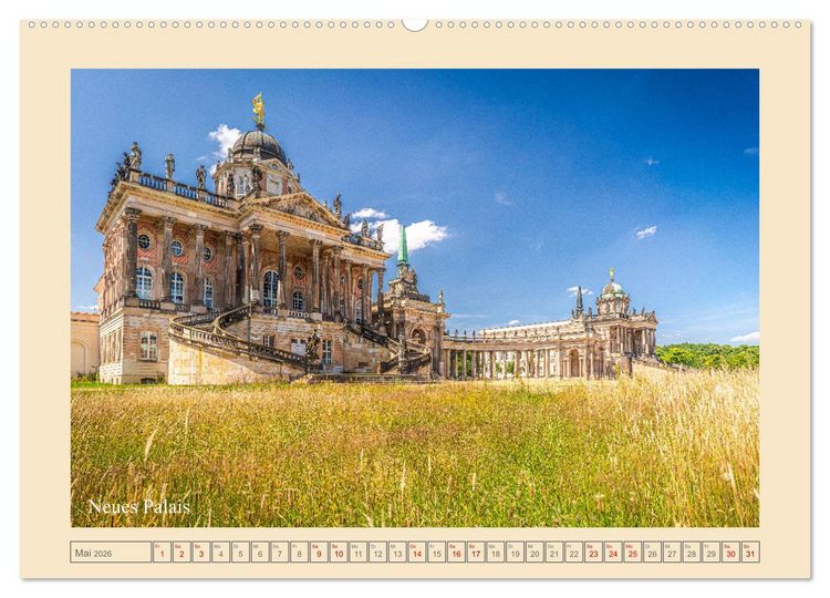 Produktbild: Potsdam - Schl&ouml;sser, Parks und der Alte Fritz (Wandkalender 2026 DIN A2 quer), CALVENDO Monatskalender