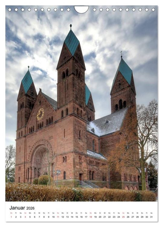 Produktbild: Bad Homburg 2026 von Petrus Bodenstaff (Wandkalender 2026 DIN A4 hoch), CALVENDO Monatskalender