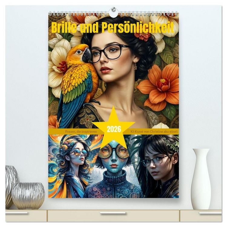 Produktbild: Brille und Pers&ouml;nlichkeit (hochwertiger Premium Wandkalender 2026 DIN A2 hoch), Kunstdruck in Hochglanz