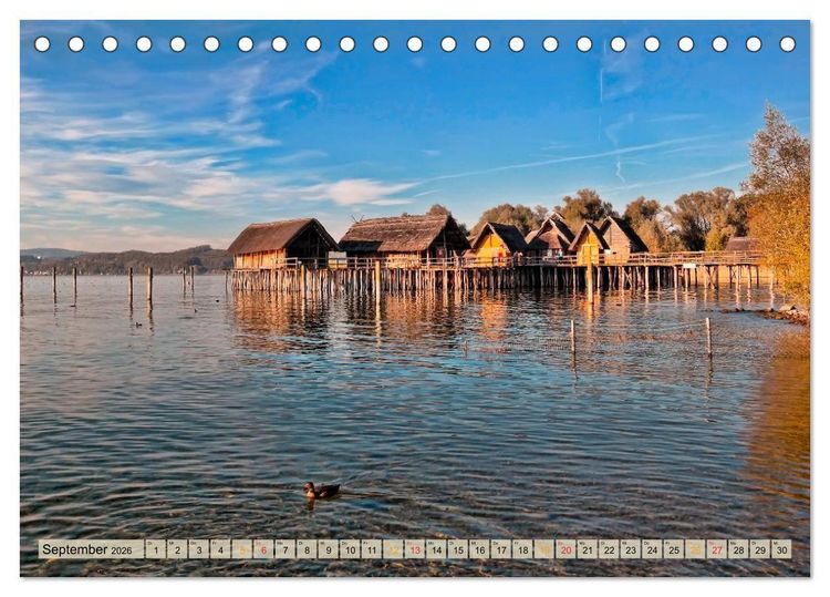 Produktbild: Bodensee - "Die D&ouml;rfer sind wie ein Garten ..." (Rainer Maria Rilke) (Tischkalender 2026 DIN A5 quer), CALVENDO Monatskalender