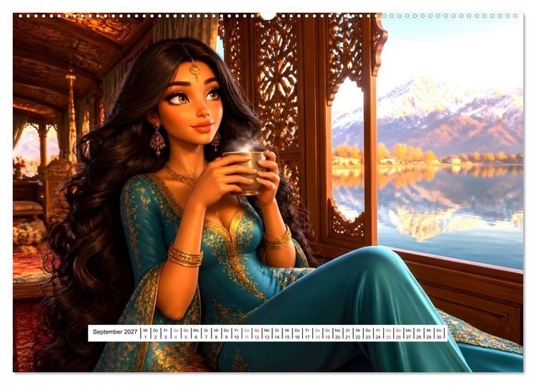 Produktbild: Valentina - Dort schlafen, wovon andere nur tr&auml;umen (hochwertiger Premium Wandkalender 2027 DIN A2 quer), Kunstdruck in Hochglanz