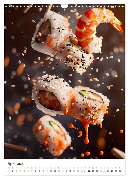 Produktbild: Sushi f&uuml;r Kenner (Wandkalender 2026 DIN A3 hoch), CALVENDO Monatskalender