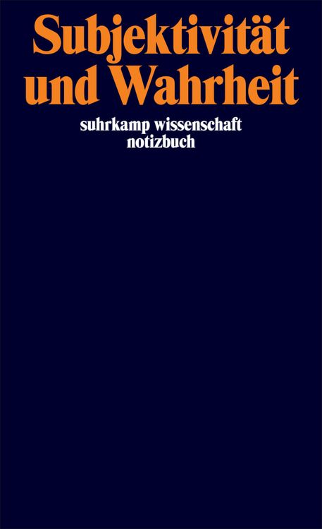 Produktbild: Foucault Notizbuch &raquo;Subjektivit&auml;t und Wahrheit&laquo;