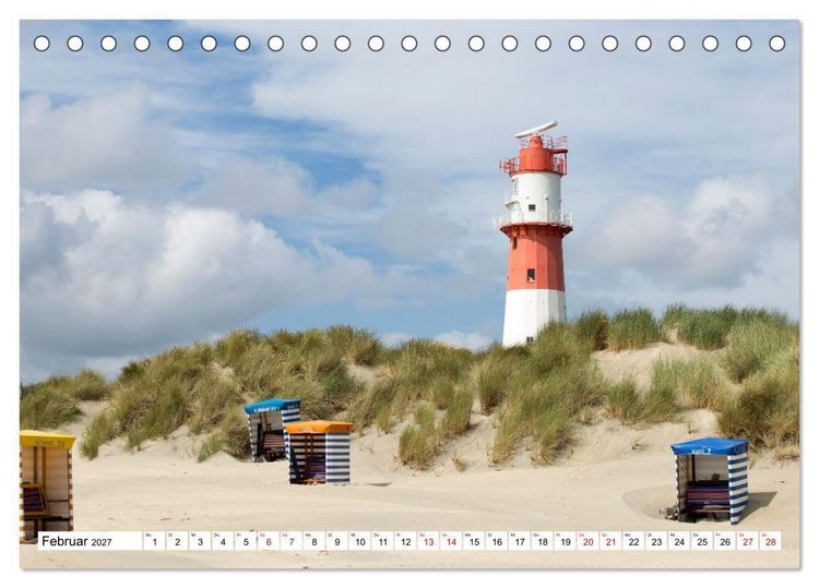 Produktbild: Borkum - Momente einer Reise (Tischkalender 2027 DIN A5 quer), CALVENDO Monatskalender