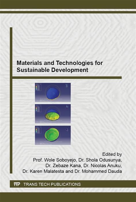 Produktbild: Materials and Technologies for Sustainable Development