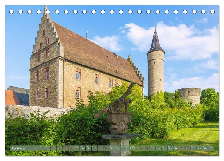 Produktbild: Romantisches Mainfranken (Tischkalender 2026 DIN A5 quer), CALVENDO Monatskalender