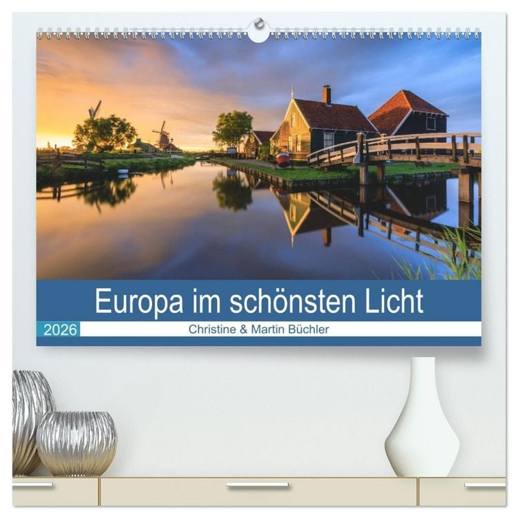 Produktbild: Europa im sch&ouml;nsten Licht (hochwertiger Premium Wandkalender 2026 DIN A2 quer), Kunstdruck in Hochglanz