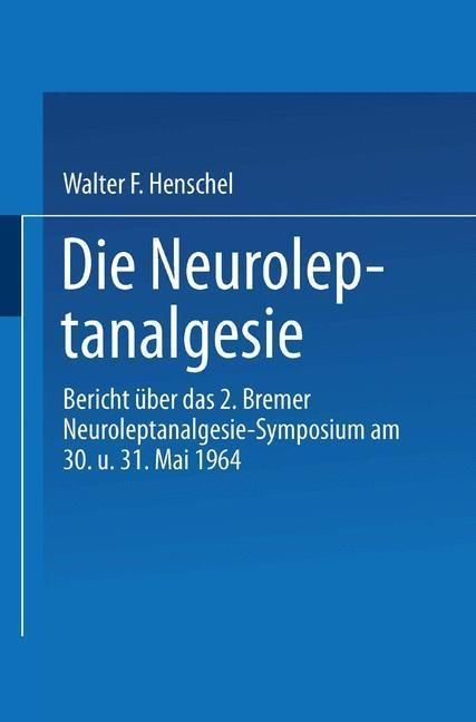 Produktbild: Die Neuroleptanalgesie