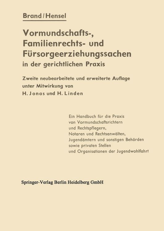 Produktbild: Die Vormundschafts-, Familienrechts- und F&uuml;rsorgeerziehungssachen in der gerichtlichen Praxis