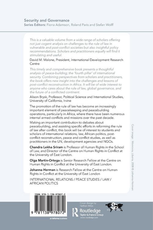 Produktbild: Peacebuilding and Rule of Law in Africa