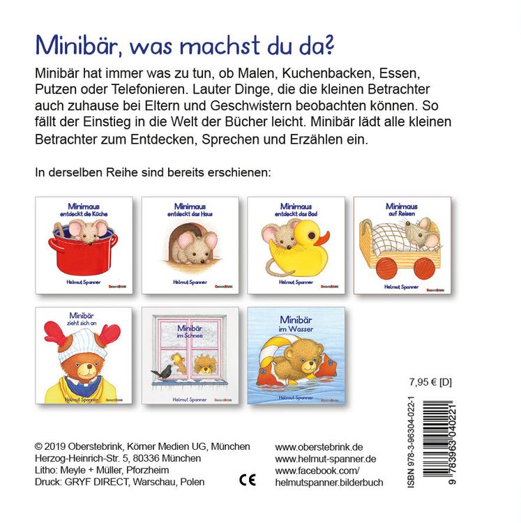 Produktbild: Minib&auml;r, was machst du da?
