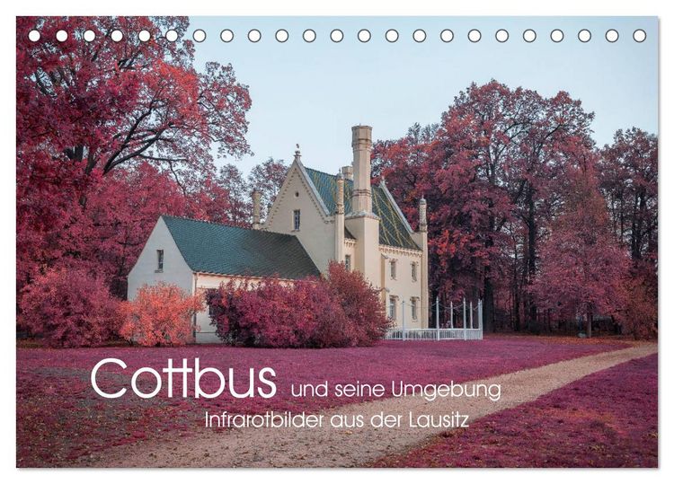 Produktbild: Cottbus und seine Umgebung in Infrarot (Tischkalender 2026 DIN A5 quer), CALVENDO Monatskalender