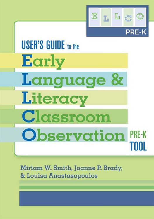 Produktbild: User's Guide to the Early Language and Literacy Classroom Observation, Pre-K Tool