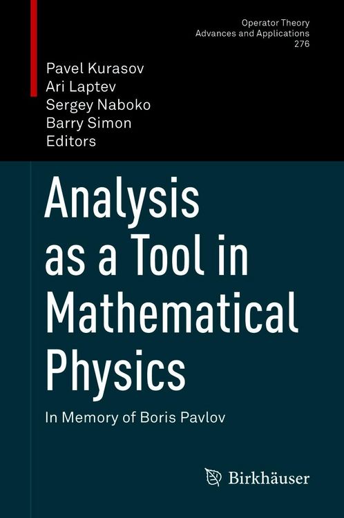 Produktbild: Analysis as a Tool in Mathematical Physics
