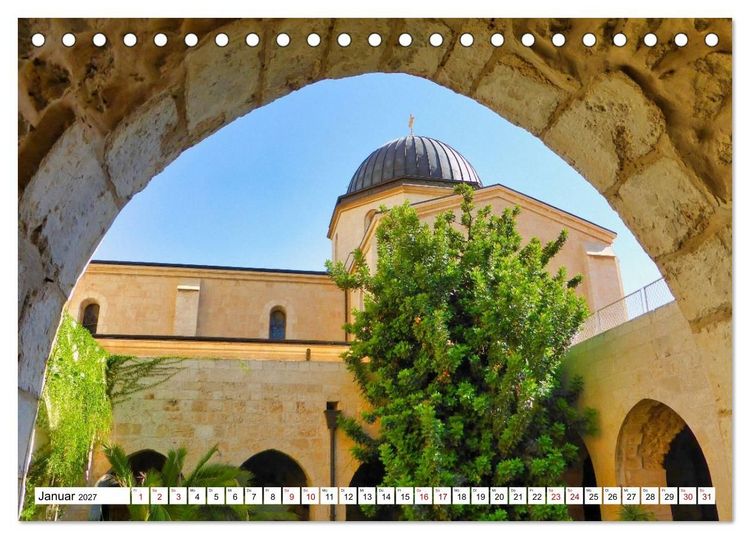 Produktbild: Evangelisch in Jerusalem (Tischkalender 2027 DIN A5 quer), CALVENDO Monatskalender