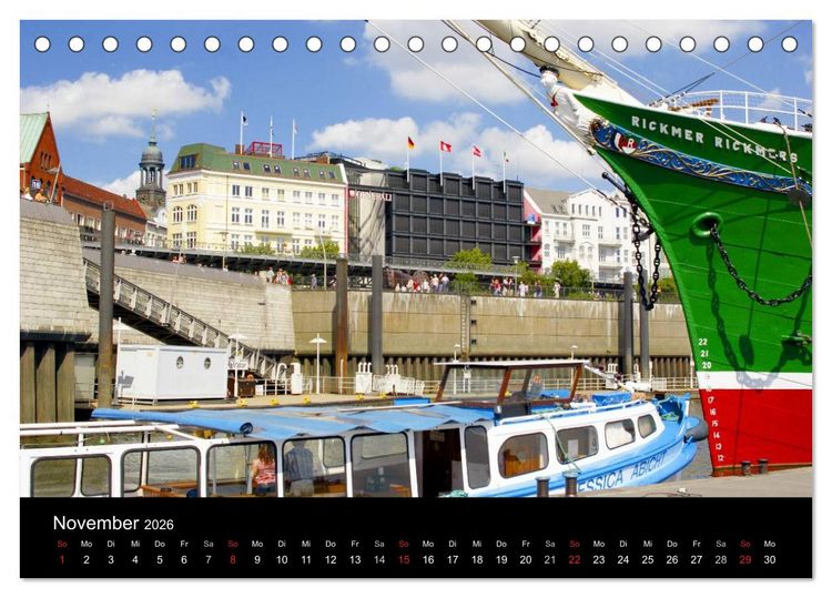 Produktbild: Hamburg (Tischkalender 2026 DIN A5 quer), CALVENDO Monatskalender