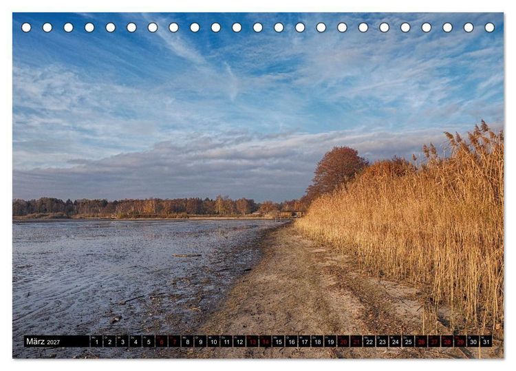 Produktbild: Naturparadies Mei&szlig;endorfer Teiche &ndash; Rund um den H&uuml;ttensee (Tischkalender 2027 DIN A5 quer), CALVENDO Monatskalender