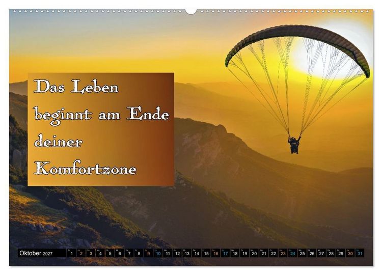 Produktbild: St&auml;rker als gestern &ndash; Sportliche Motivation in Bildern und Spr&uuml;chen (hochwertiger Premium Wandkalender 2027 DIN A2 quer), Kunstdruck in Hochglanz