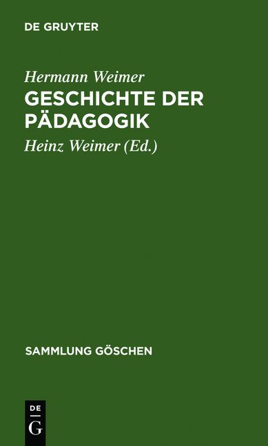 Produktbild: Geschichte der P&auml;dagogik