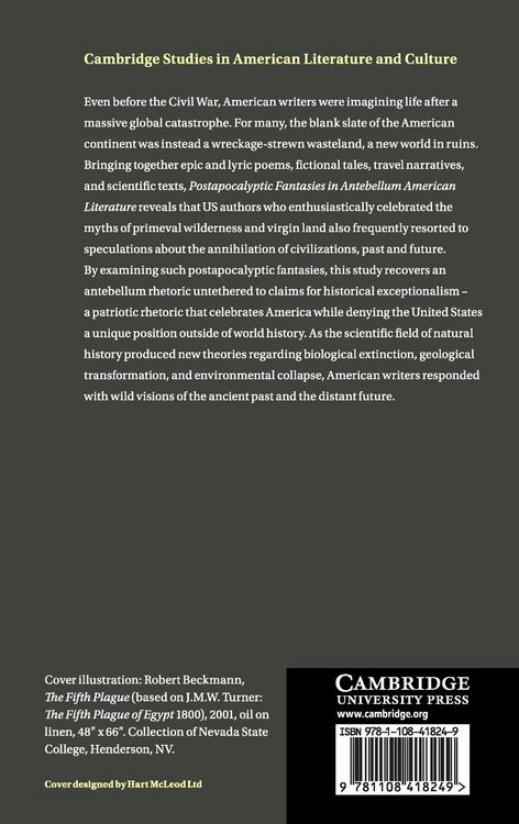 Produktbild: Postapocalyptic Fantasies in Antebellum American Literature