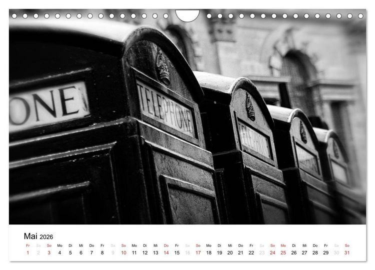 Produktbild: London (Wandkalender 2026 DIN A4 quer), CALVENDO Monatskalender