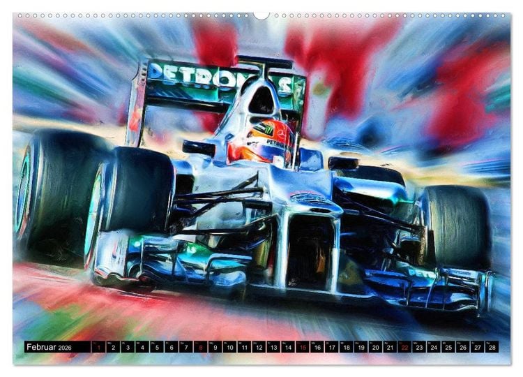 Produktbild: Deutsche in der Formel 1 (hochwertiger Premium Wandkalender 2026 DIN A2 quer), Kunstdruck in Hochglanz