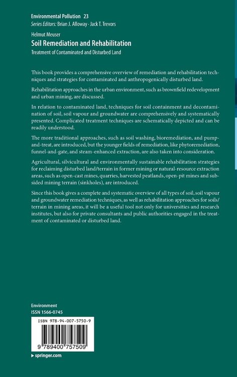 Produktbild: Soil Remediation and Rehabilitation