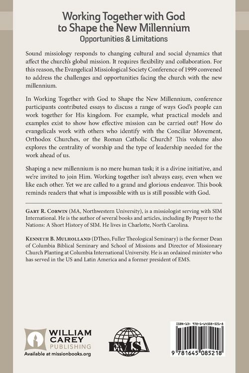 Produktbild: Working Together with God to Shape the New Millennium