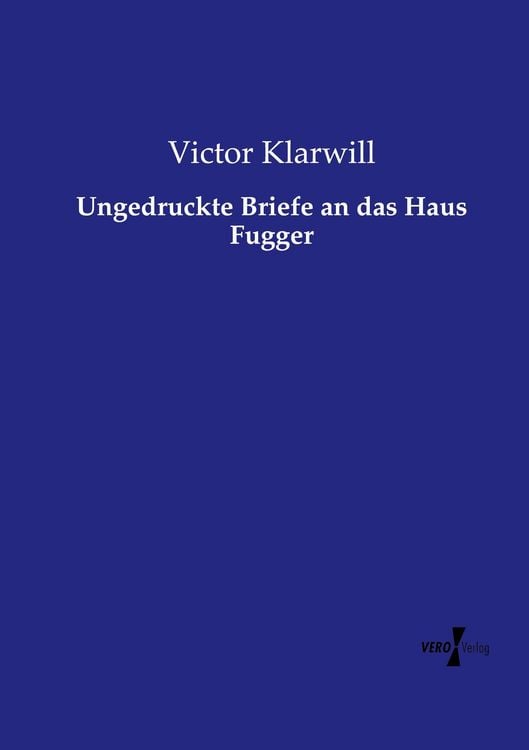 Produktbild: Ungedruckte Briefe an das Haus Fugger