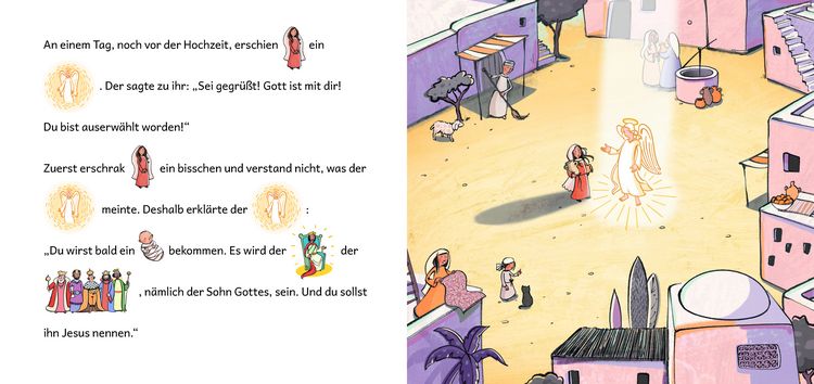 Produktbild: In einem Stall in Betlehem ... Die Weihnachtsgeschichte in Bildw&ouml;rtern