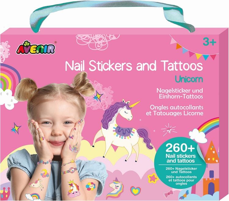 Produktbild: Nagelsticker & Tattoos Einhorn