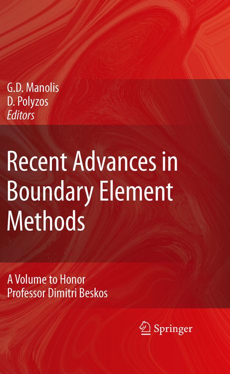 Produktbild: Recent Advances in Boundary Element Methods