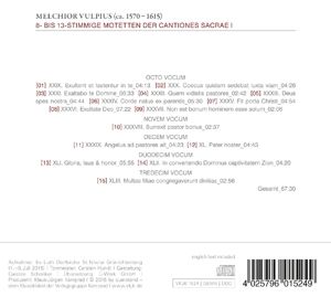 Produktbild: Motetten (8- bis 13-stimm.) aus Cantiones Sacrae I