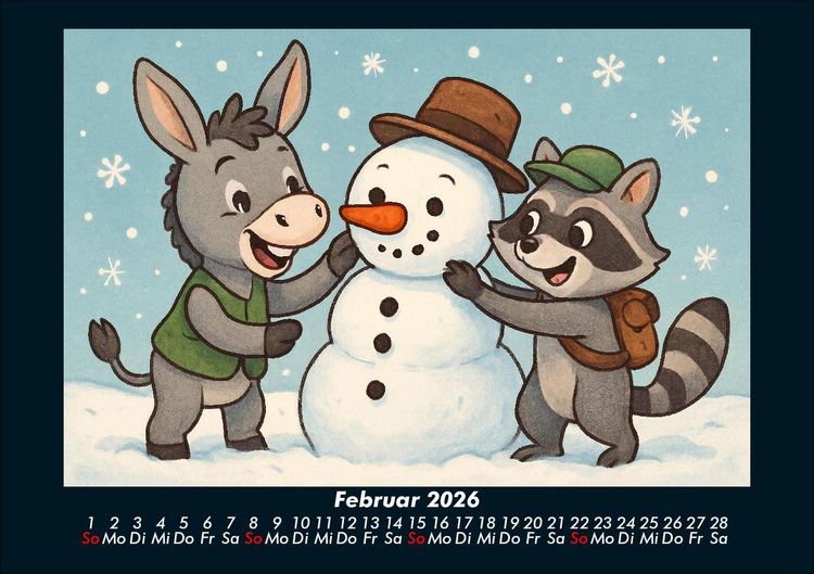Produktbild: Huf & Rocco Abenteuer durchs Jahr 2026 Fotokalender DIN A5