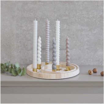 Produktbild: Holztablett natur 100%, &Oslash; 30 cm